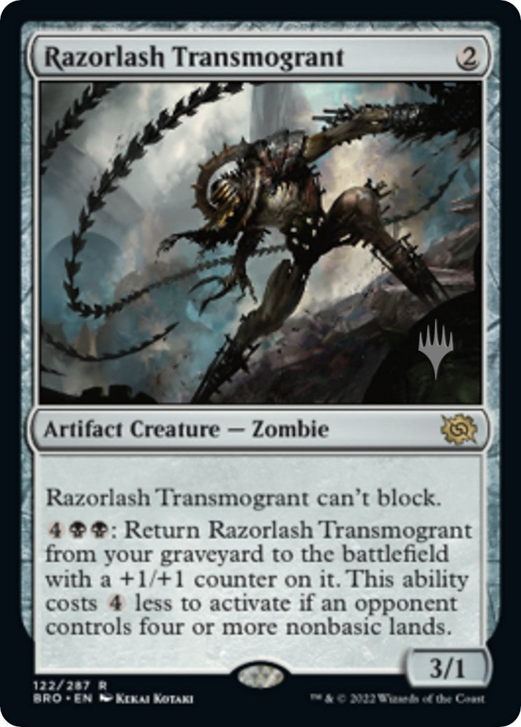 Razorlash Transmogrant (Promo Pack) [The Brothers' War Promos] | Exor Games Bridgewater