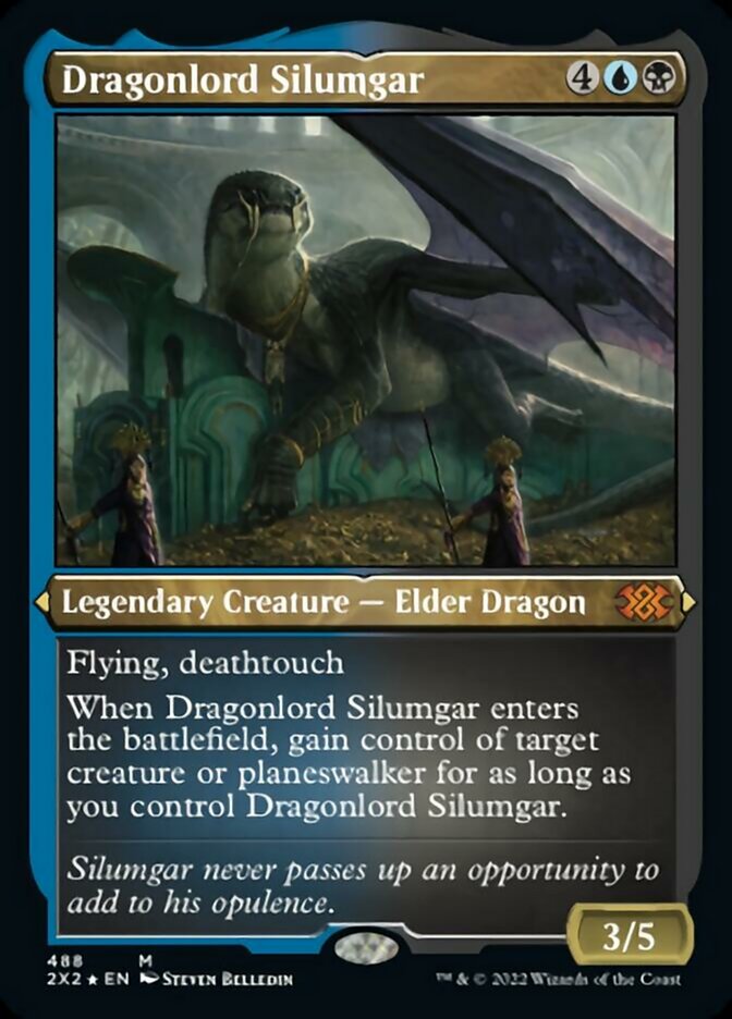 Dragonlord Silumgar (Foil Etched) [Double Masters 2022] | Exor Games Bridgewater