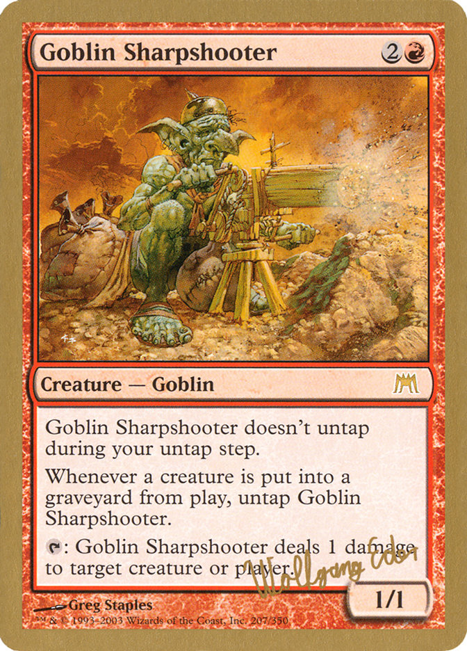 Goblin Sharpshooter (Wolfgang Eder) [World Championship Decks 2003] | Exor Games Bridgewater