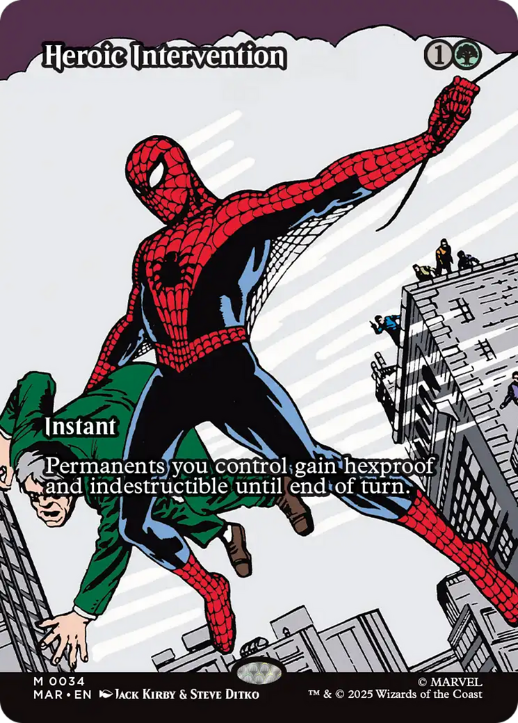 Heroic Intervention (Borderless) [Marvel's Spider-Man: Eternal-Legal] | Exor Games Bridgewater