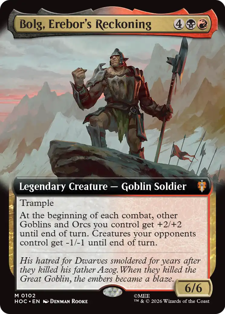 Bolg, Erebor's Reckoning (Extended Art) [The Hobbit: Eternal-Legal] | Exor Games Bridgewater
