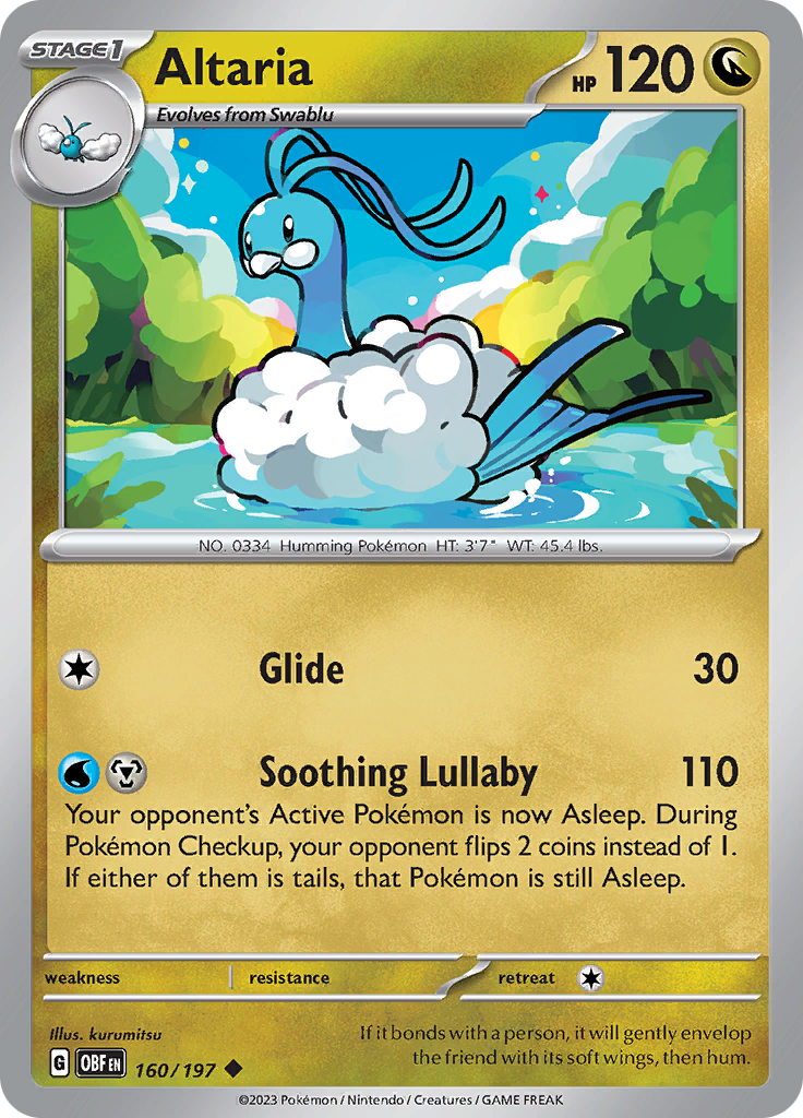 Altaria (160/197) [Scarlet & Violet: Obsidian Flames] | Exor Games Bridgewater