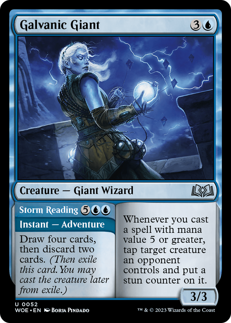 Galvanic Giant // Storm Reading [Wilds of Eldraine] | Exor Games Bridgewater