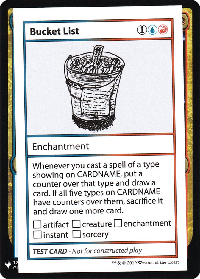 Bucket List [Mystery Booster Playtest Cards] | Exor Games Bridgewater