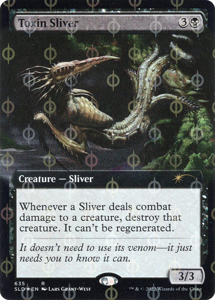 Toxin Sliver (Extended Art) (Step-and-Compleat Foil) [Secret Lair Drop Promos] | Exor Games Bridgewater