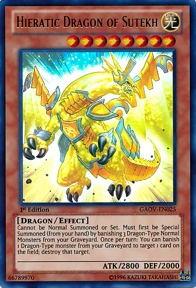 Hieratic Dragon of Sutekh [GAOV-EN025] Ultra Rare | Exor Games Bridgewater