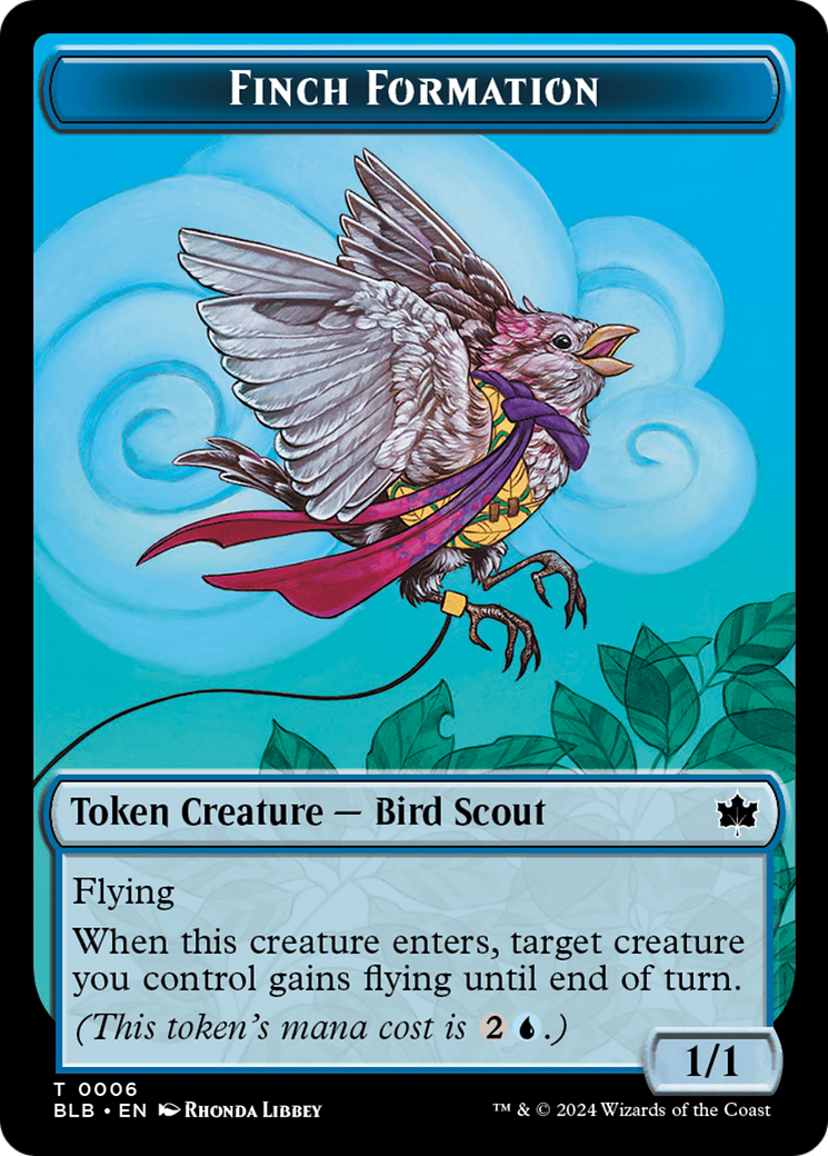 Finch Formation Token [Bloomburrow Tokens] | Exor Games Bridgewater