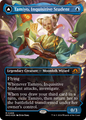 Tamiyo, Inquisitive Student // Tamiyo, Seasoned Scholar (Borderless) (Textured Foil) [Modern Horizons 3] | Exor Games Bridgewater