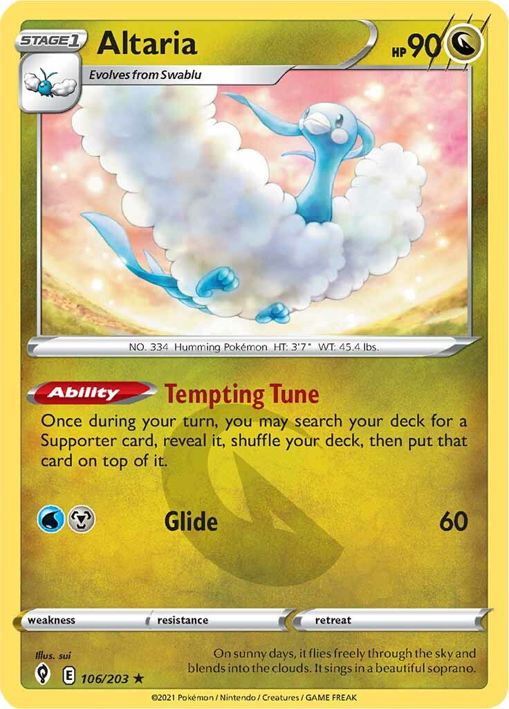 Altaria (106/203) [Sword & Shield: Evolving Skies] | Exor Games Bridgewater