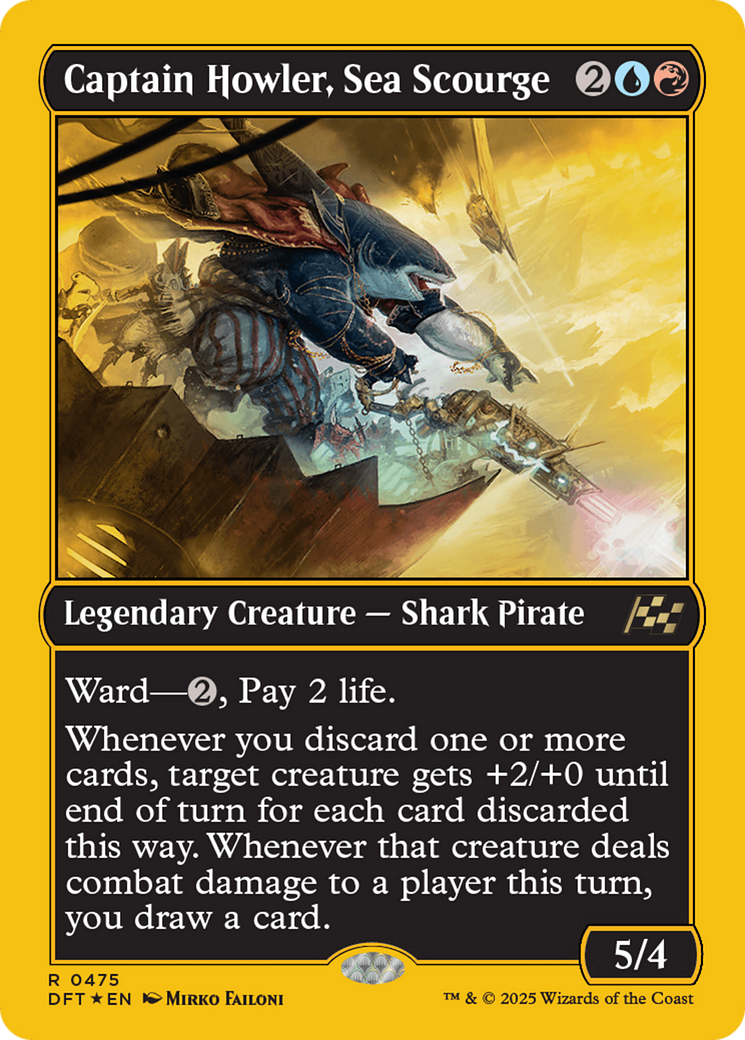 Captain Howler, Sea Scourge (First-Place Foil) [Aetherdrift] | Exor Games Bridgewater