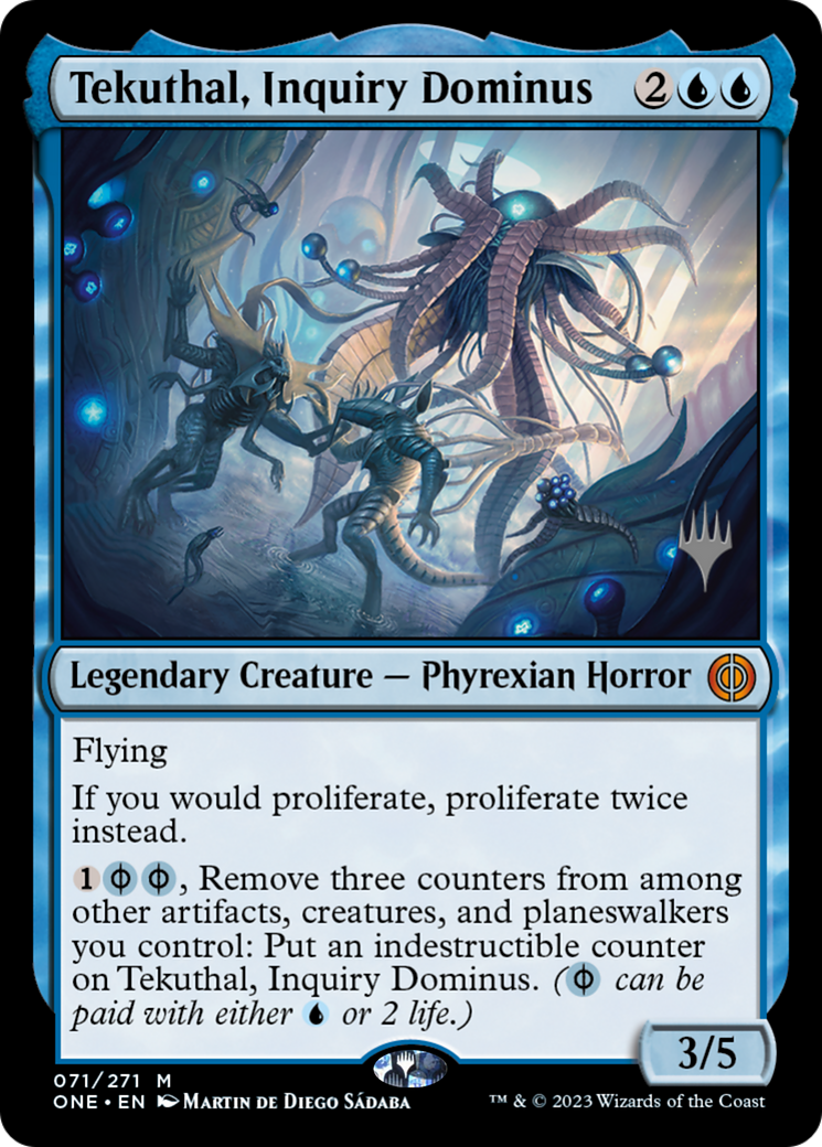Tekuthal, Inquiry Dominus (Promo Pack) [Phyrexia: All Will Be One Promos] | Exor Games Bridgewater