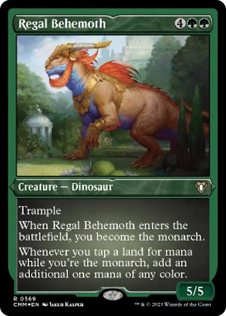 Regal Behemoth (Foil Etched) [Commander Masters] | Exor Games Bridgewater