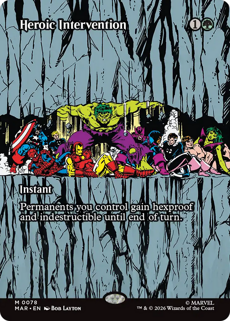 Heroic Intervention (0078) (Borderless) [Marvel Universe: Eternal-Legal] | Exor Games Bridgewater