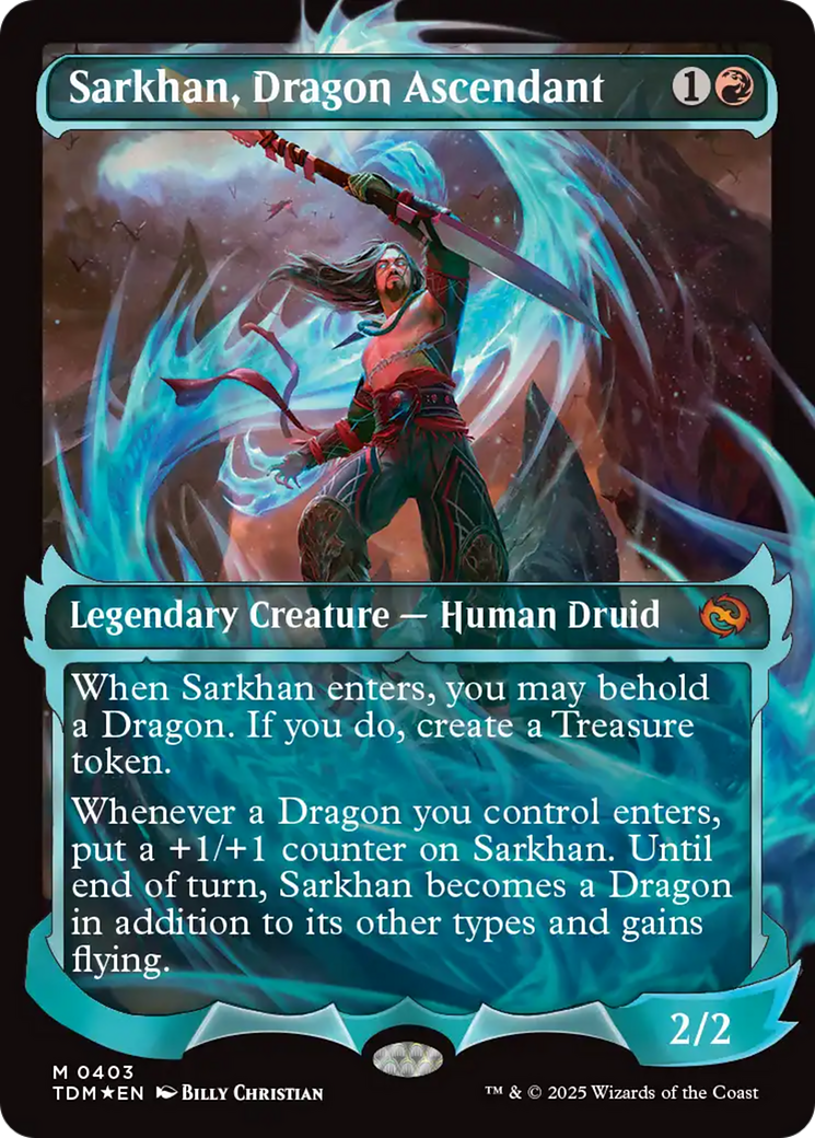 Sarkhan, Dragon Ascendant (0403) (Showcase) [Tarkir: Dragonstorm] | Exor Games Bridgewater