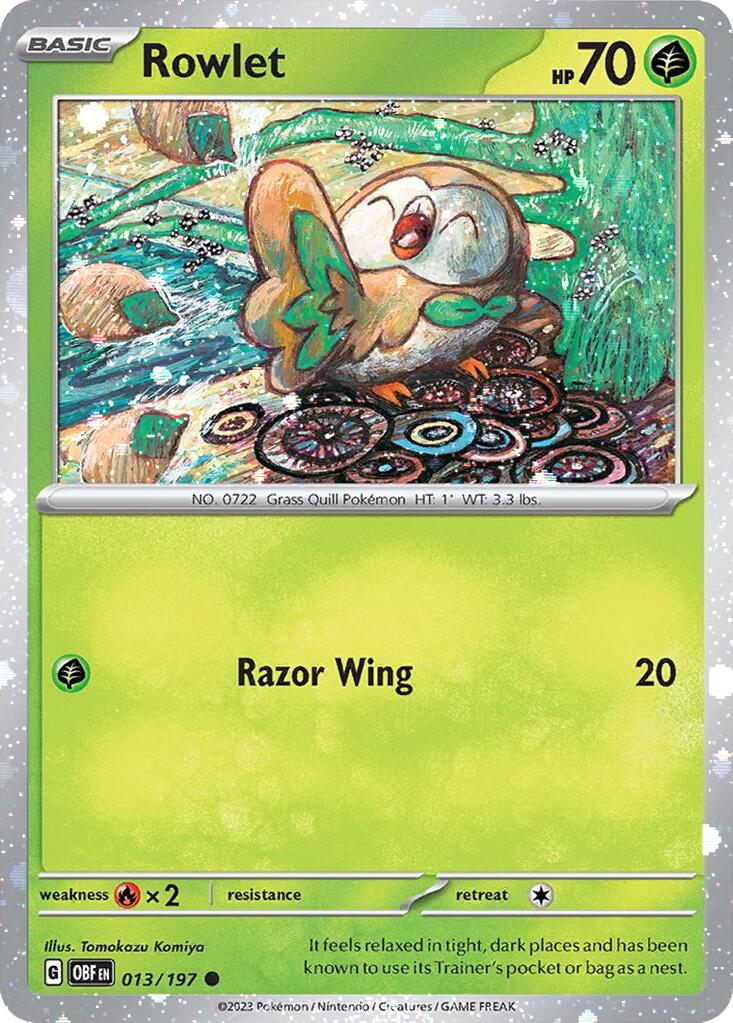 Rowlet (013/197) (Cosmos Holo) [Miscellaneous Cards] | Exor Games Bridgewater
