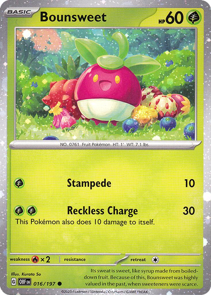 Bounsweet (016/197) (Cosmos Holo) [Miscellaneous Cards] | Exor Games Bridgewater