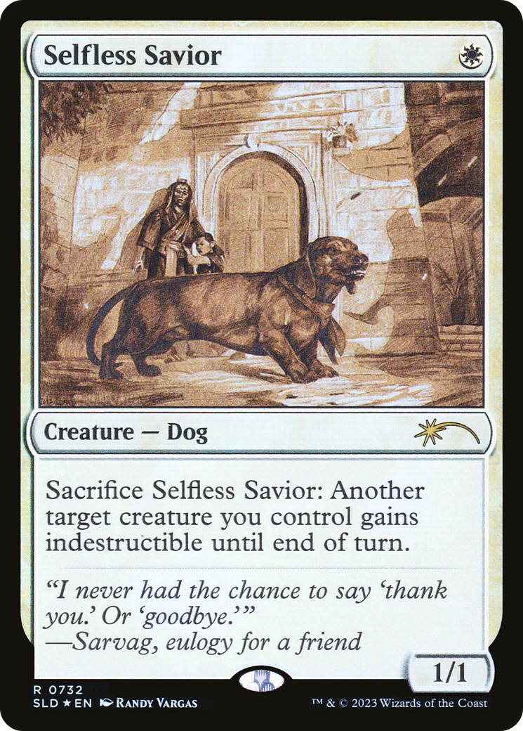 Selfless Savior (Sketch) [Secret Lair Drop Promos] | Exor Games Bridgewater