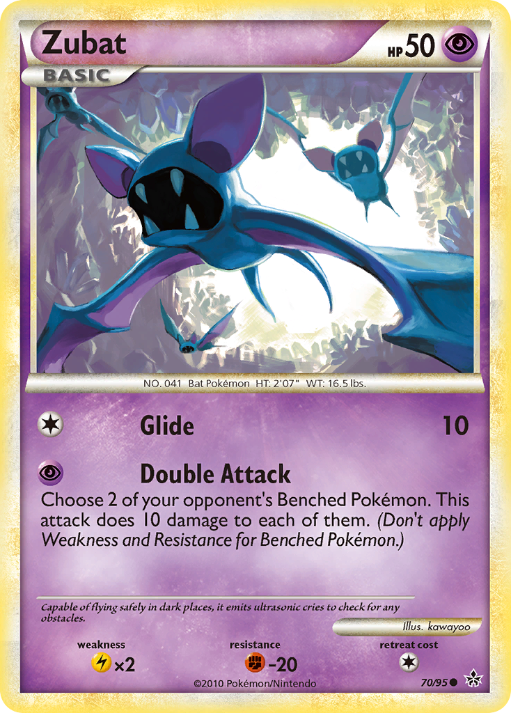 Zubat (70/95) [HeartGold & SoulSilver: Unleashed] | Exor Games Bridgewater