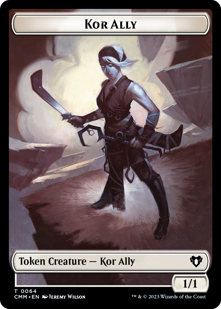 Wall // Kor Ally Double-Sided Token [Commander Masters Tokens] | Exor Games Bridgewater