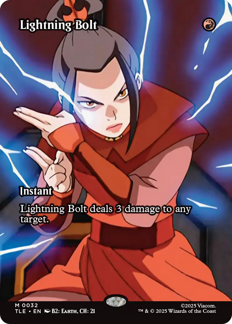 Lightning Bolt (Borderless) [Avatar: The Last Airbender: Eternal-Legal] | Exor Games Bridgewater