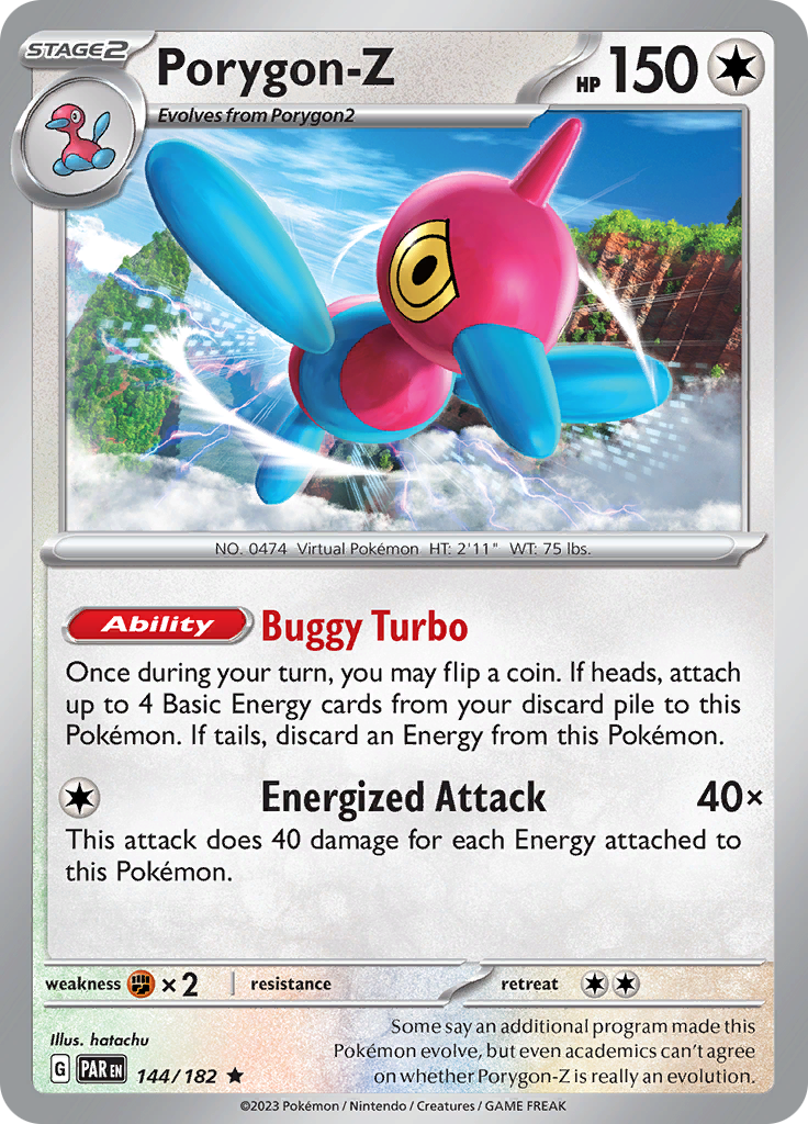 Porygon-Z (144/182) [Scarlet & Violet: Paradox Rift] | Exor Games Bridgewater