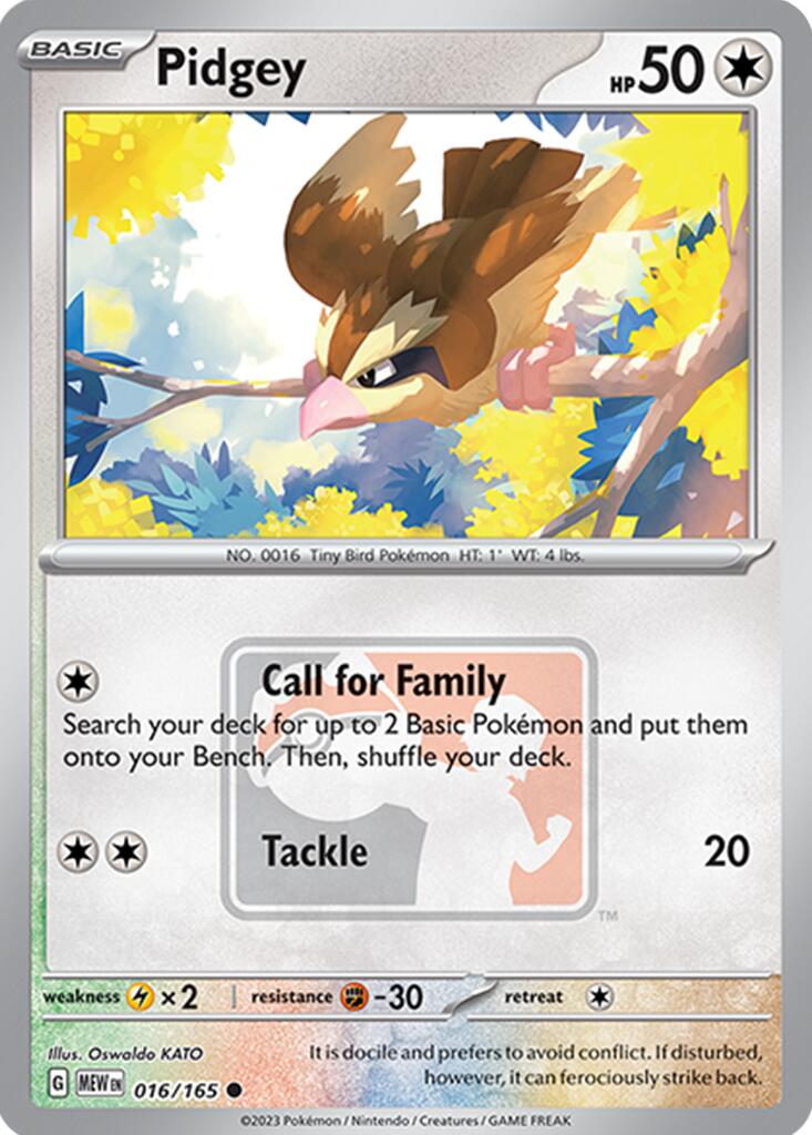 Pidgey (016/165) [League & Championship Cards] | Exor Games Bridgewater