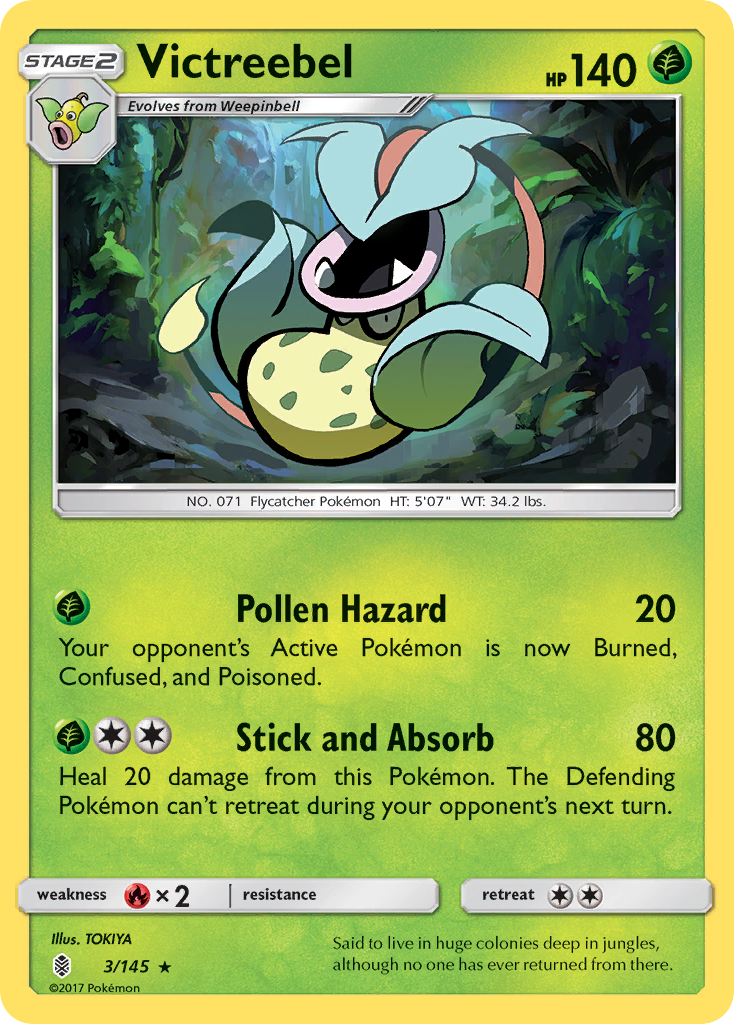 Victreebel (3/145) [Sun & Moon: Guardians Rising] | Exor Games Bridgewater