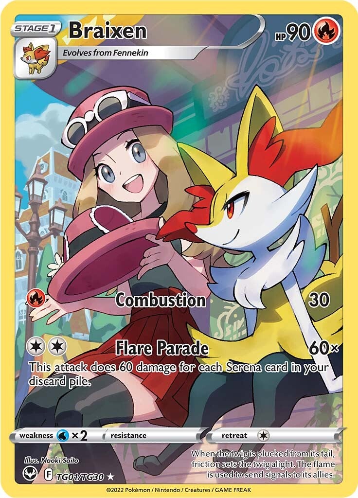 Braixen (TG01/TG30) [Sword & Shield: Silver Tempest] | Exor Games Bridgewater