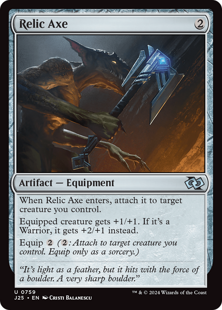 Relic Axe [Foundations Jumpstart] | Exor Games Bridgewater