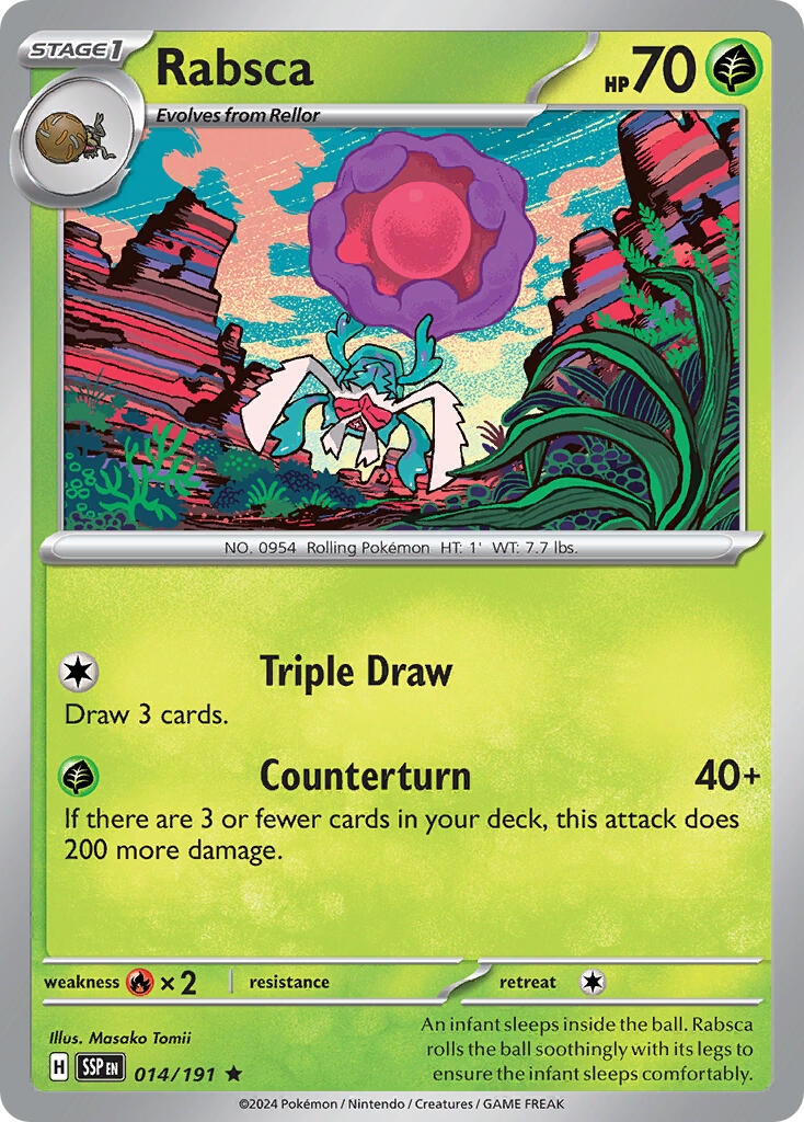 Rabsca (014/191) (Theme Deck Exclusive) [Scarlet & Violet: Surging Sparks] | Exor Games Bridgewater