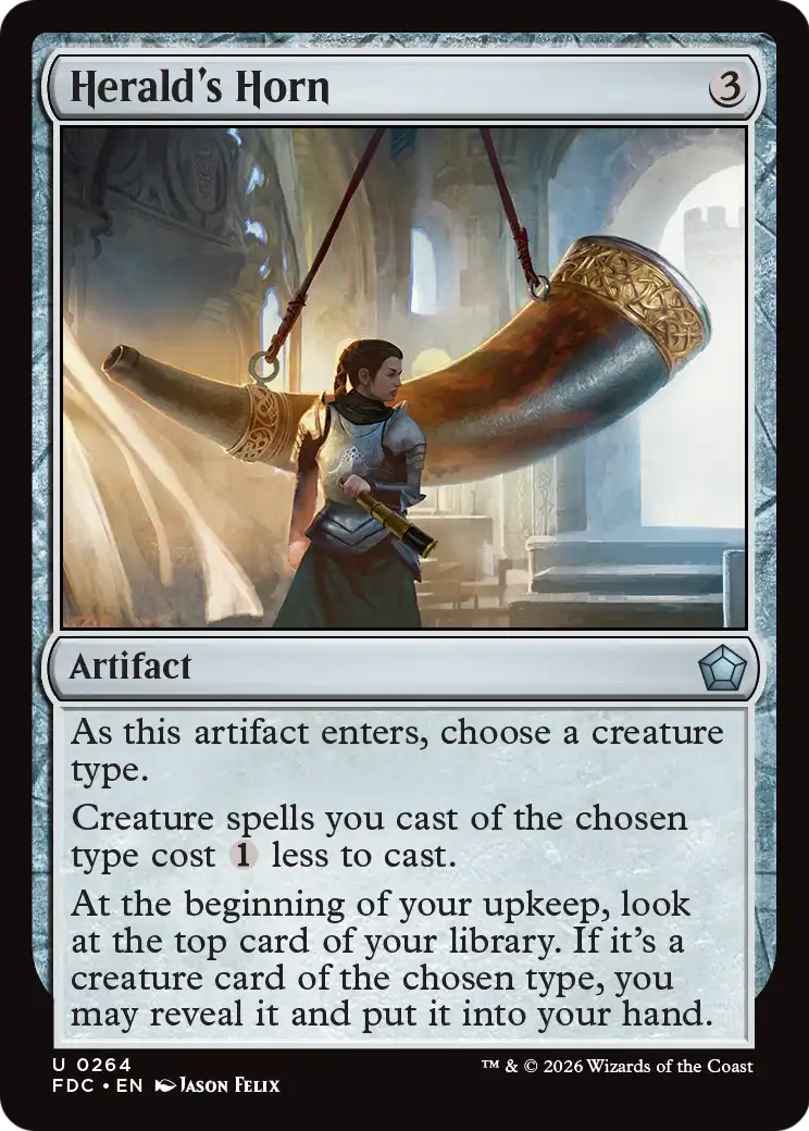 Herald's Horn [Foundations Commander] | Exor Games Bridgewater