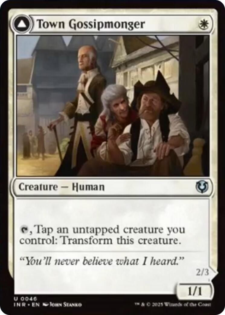 Town Gossipmonger // Incited Rabble [Innistrad Remastered] | Exor Games Bridgewater