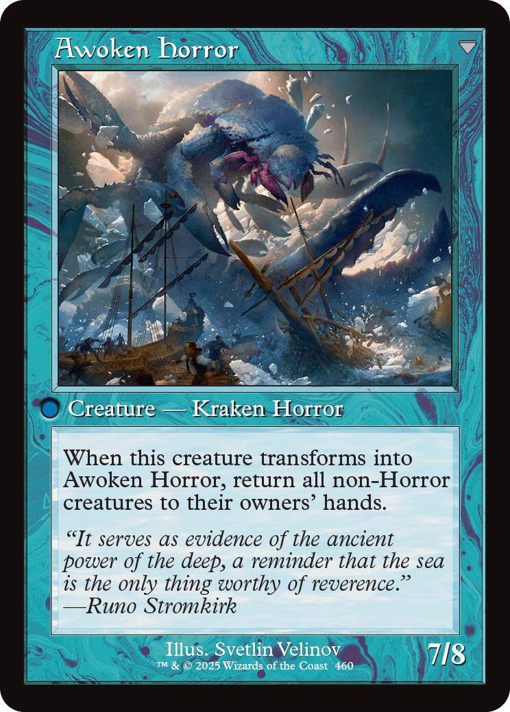 Thing in the Ice // Awoken Horror (Retro Frame) [Innistrad Remastered] | Exor Games Bridgewater