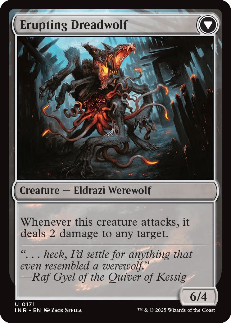 Smoldering Werewolf // Erupting Dreadwolf [Innistrad Remastered] | Exor Games Bridgewater