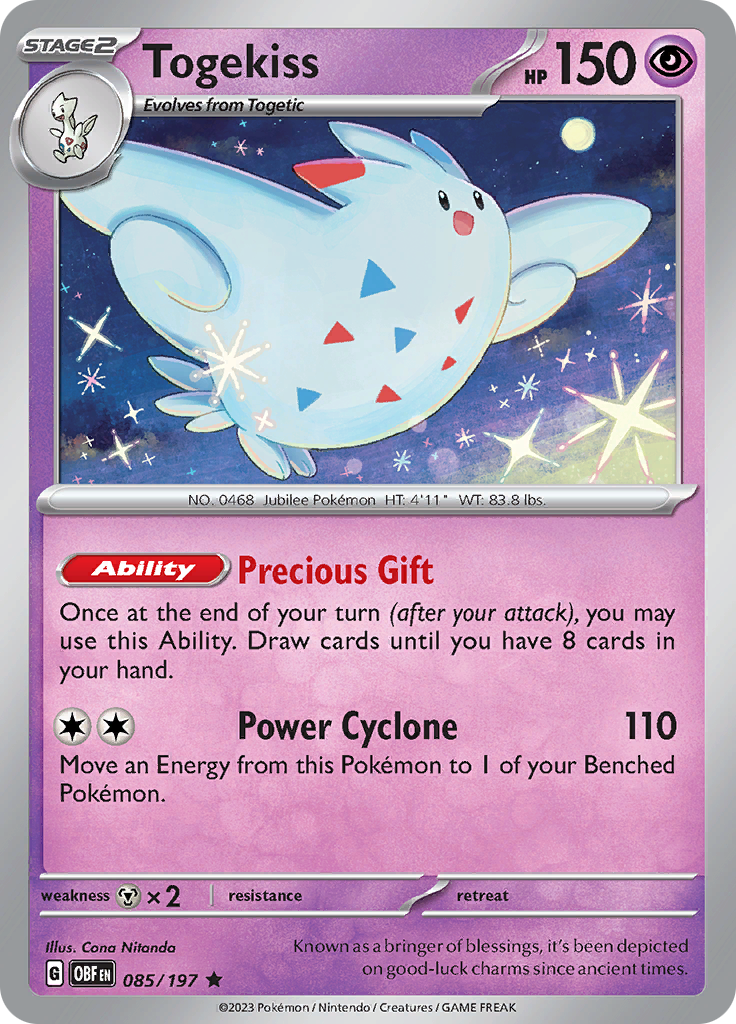 Togekiss (085/197) [Scarlet & Violet: Obsidian Flames] | Exor Games Bridgewater