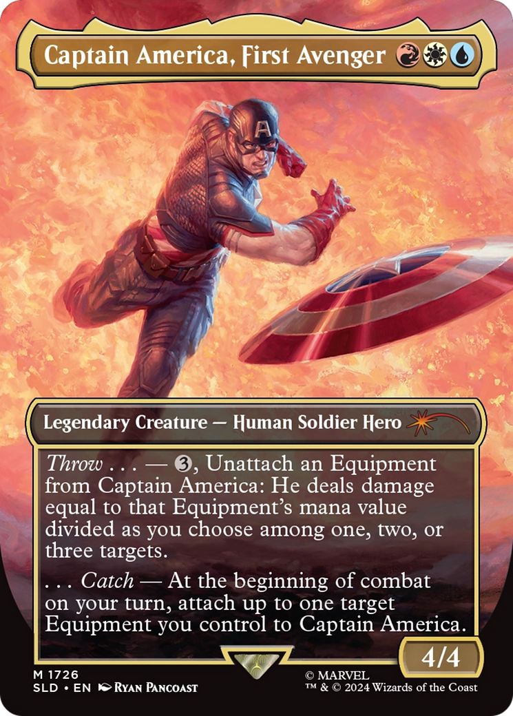 Captain America, First Avenger (Rainbow Foil) [Secret Lair Drop Series] | Exor Games Bridgewater