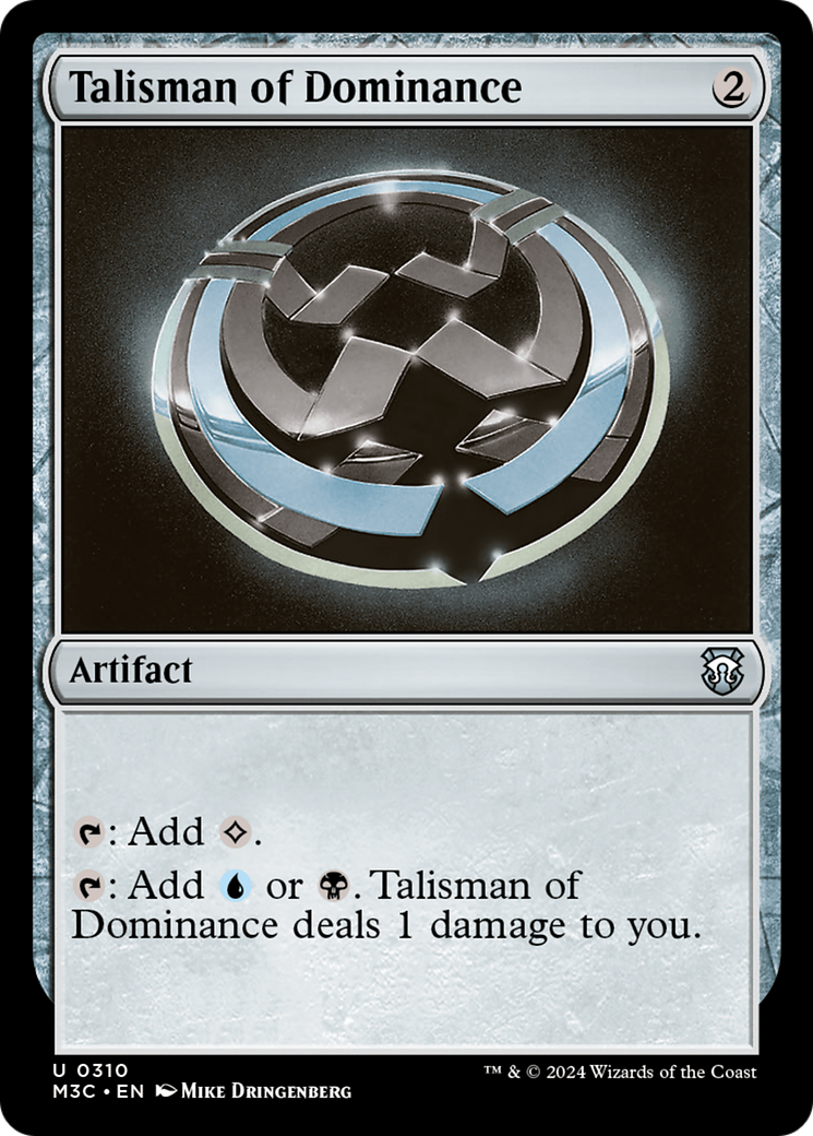 Talisman of Dominance (Ripple Foil) [Modern Horizons 3 Commander] | Exor Games Bridgewater