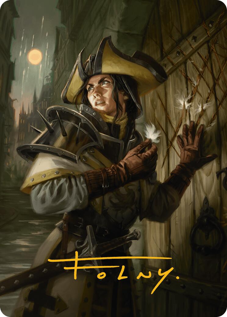 Thraben Inspector Art Card (Gold-Stamped Signature) [Innistrad Remastered Art Series] | Exor Games Bridgewater