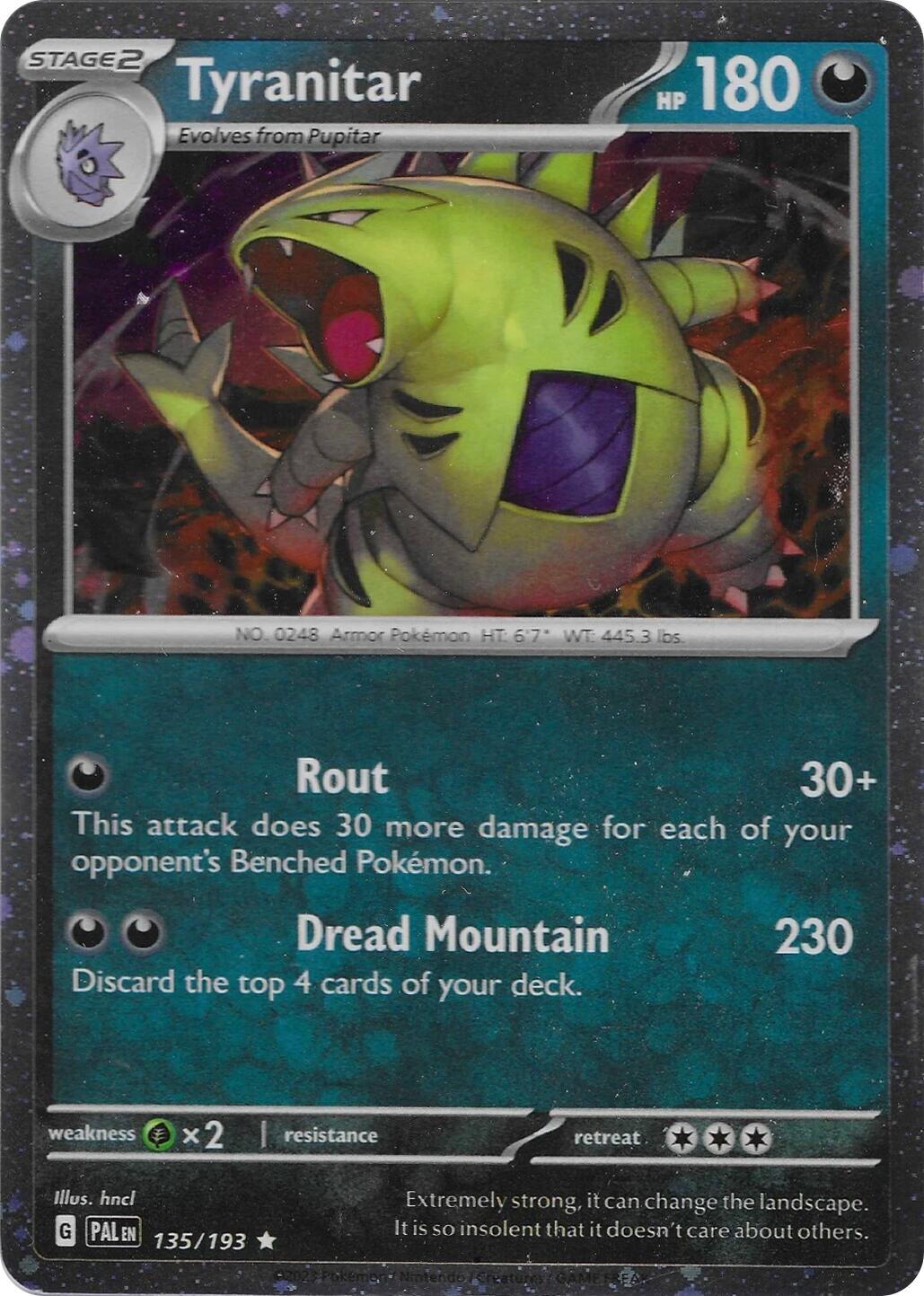 Tyranitar (135/193) (Cosmo Foil) [Miscellaneous Cards] | Exor Games Bridgewater