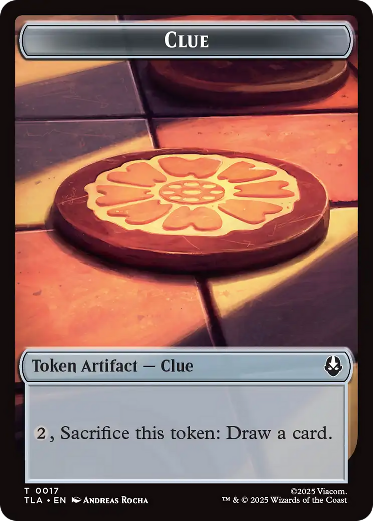 Monk // Clue (0017) Double-Sided Token [Avatar: The Last Airbender Tokens] | Exor Games Bridgewater