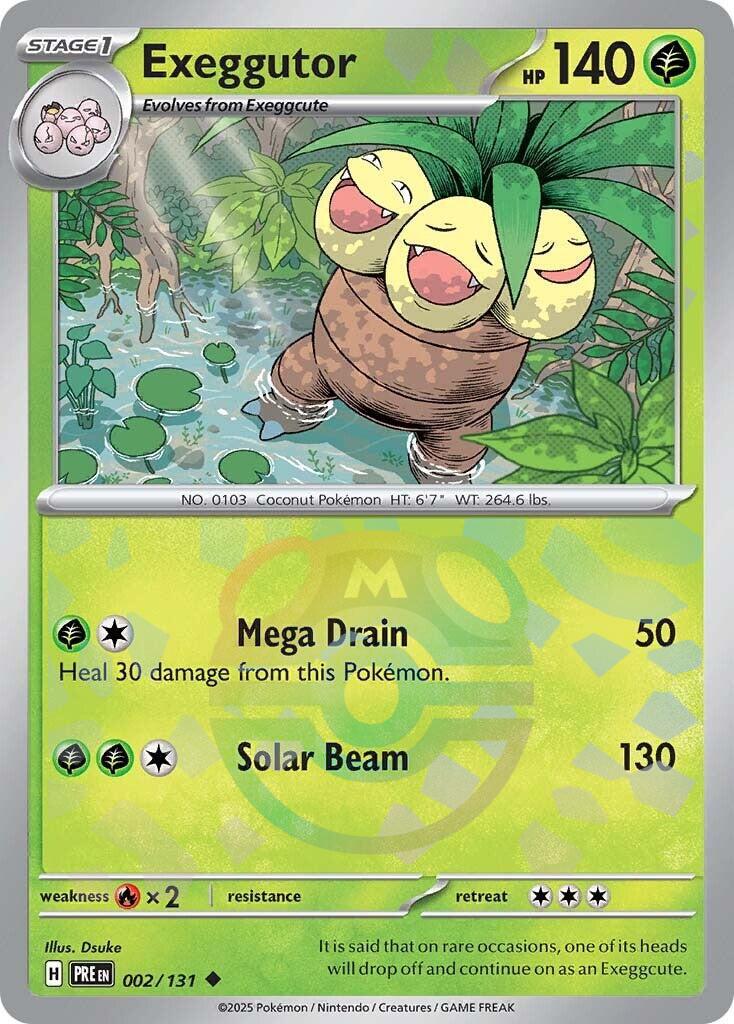 Exeggutor (002/131) (Master Ball Pattern) [Scarlet & Violet: Prismatic Evolutions] | Exor Games Bridgewater