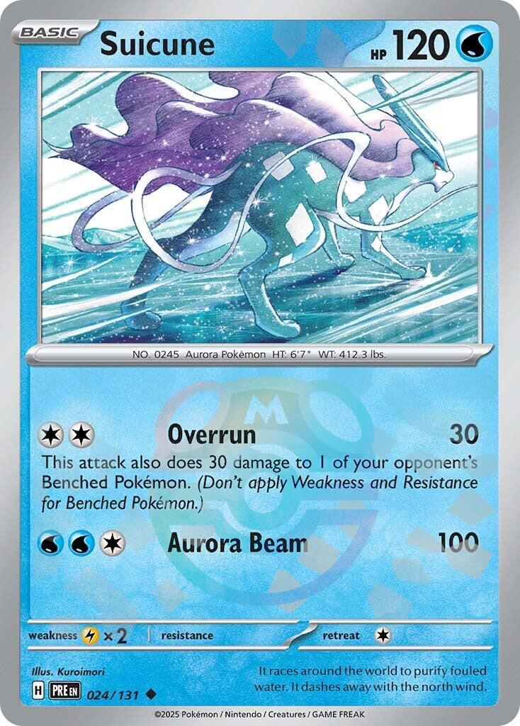 Suicune (024/131) (Master Ball Pattern) [Scarlet & Violet: Prismatic Evolutions] | Exor Games Bridgewater
