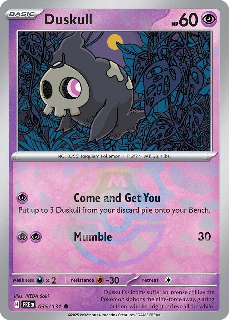 Duskull (035/131) (Master Ball Pattern) [Scarlet & Violet: Prismatic Evolutions] | Exor Games Bridgewater