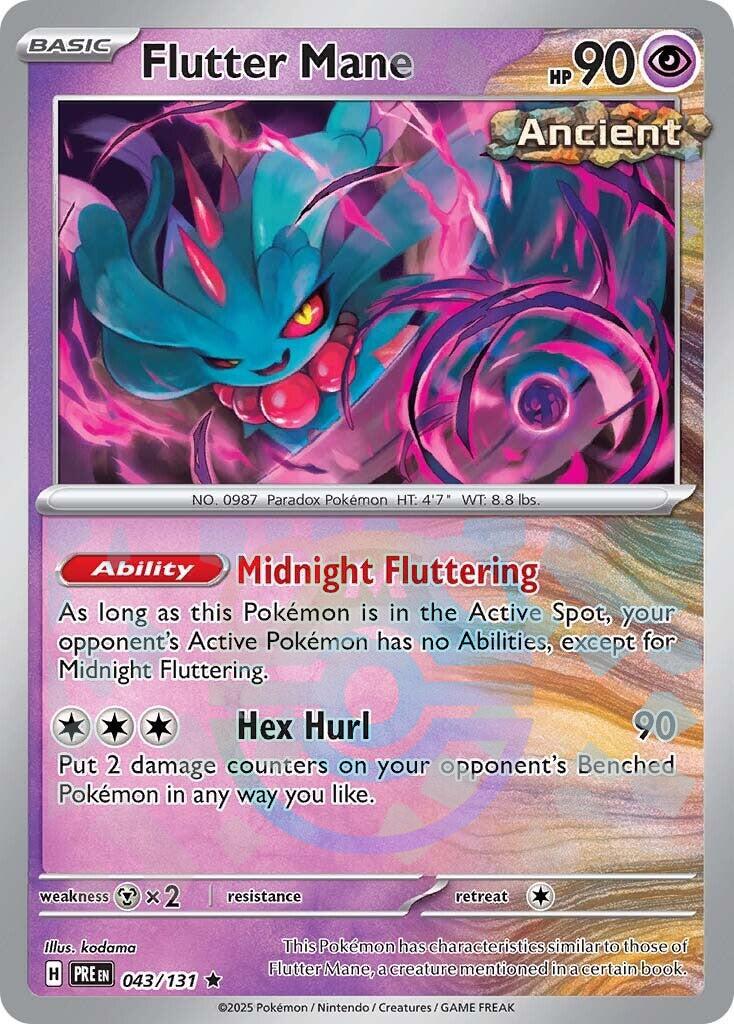 Flutter Mane (043/131) (Master Ball Pattern) [Scarlet & Violet: Prismatic Evolutions] | Exor Games Bridgewater
