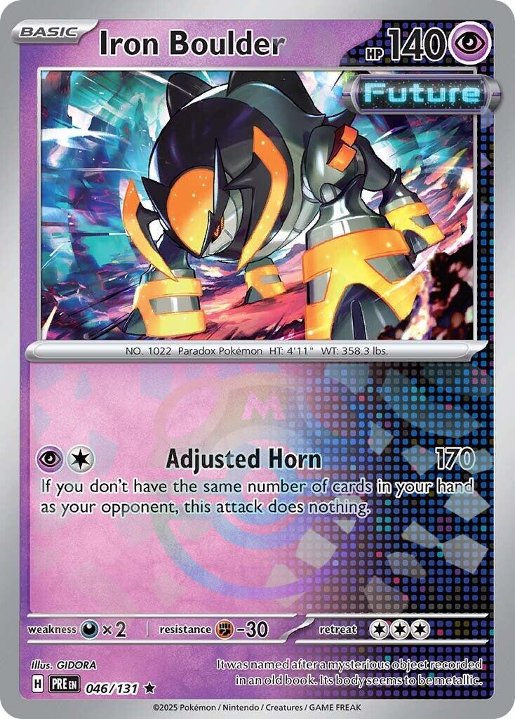 Iron Boulder (046/131) (Master Ball Pattern) [Scarlet & Violet: Prismatic Evolutions] | Exor Games Bridgewater