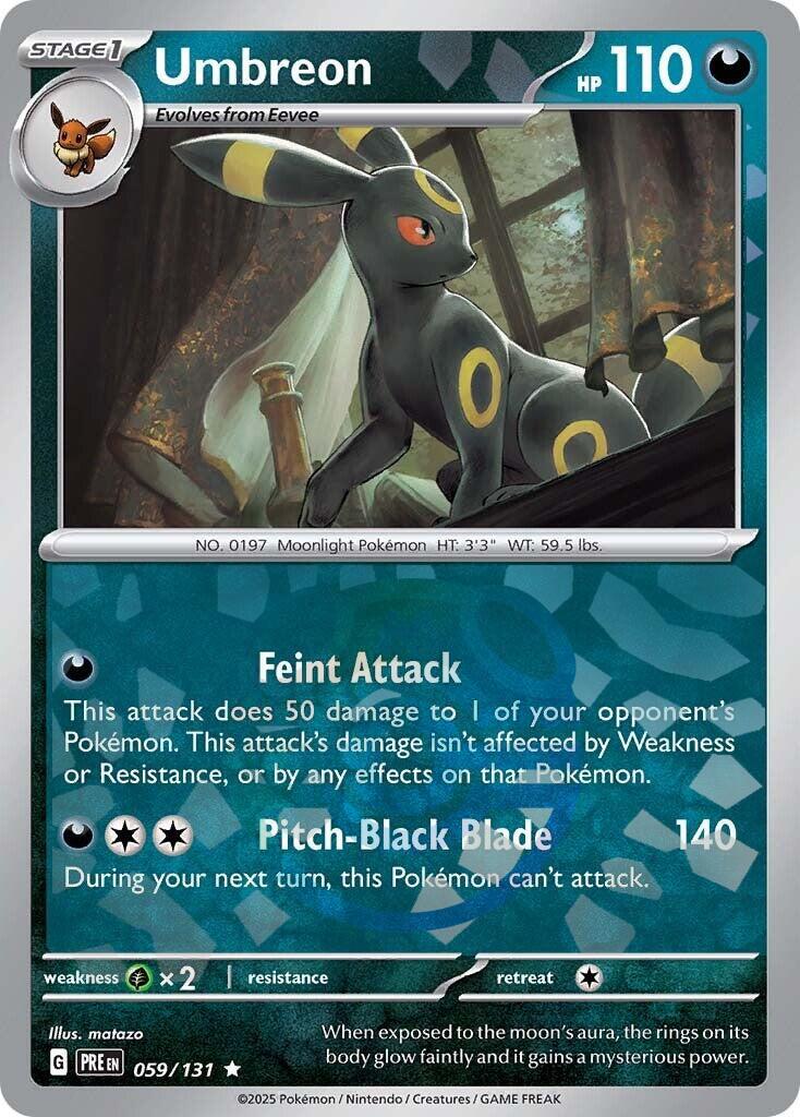 Umbreon (059/131) (Master Ball Pattern) [Scarlet & Violet: Prismatic Evolutions] | Exor Games Bridgewater