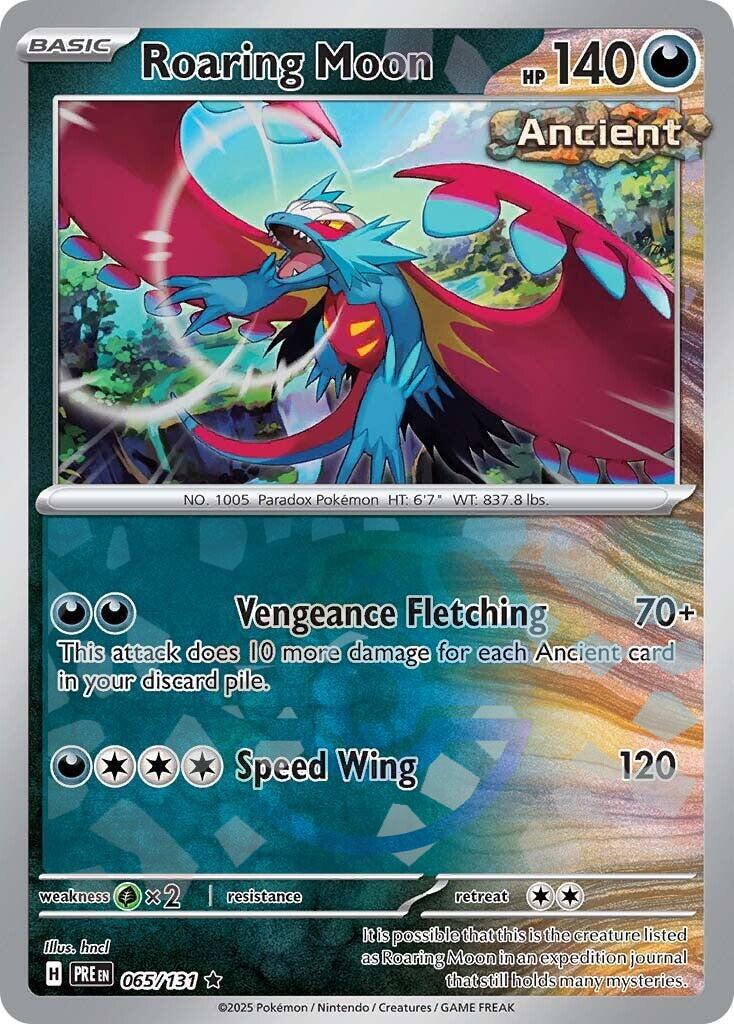 Roaring Moon (065/131) (Master Ball Pattern) [Scarlet & Violet: Prismatic Evolutions] | Exor Games Bridgewater