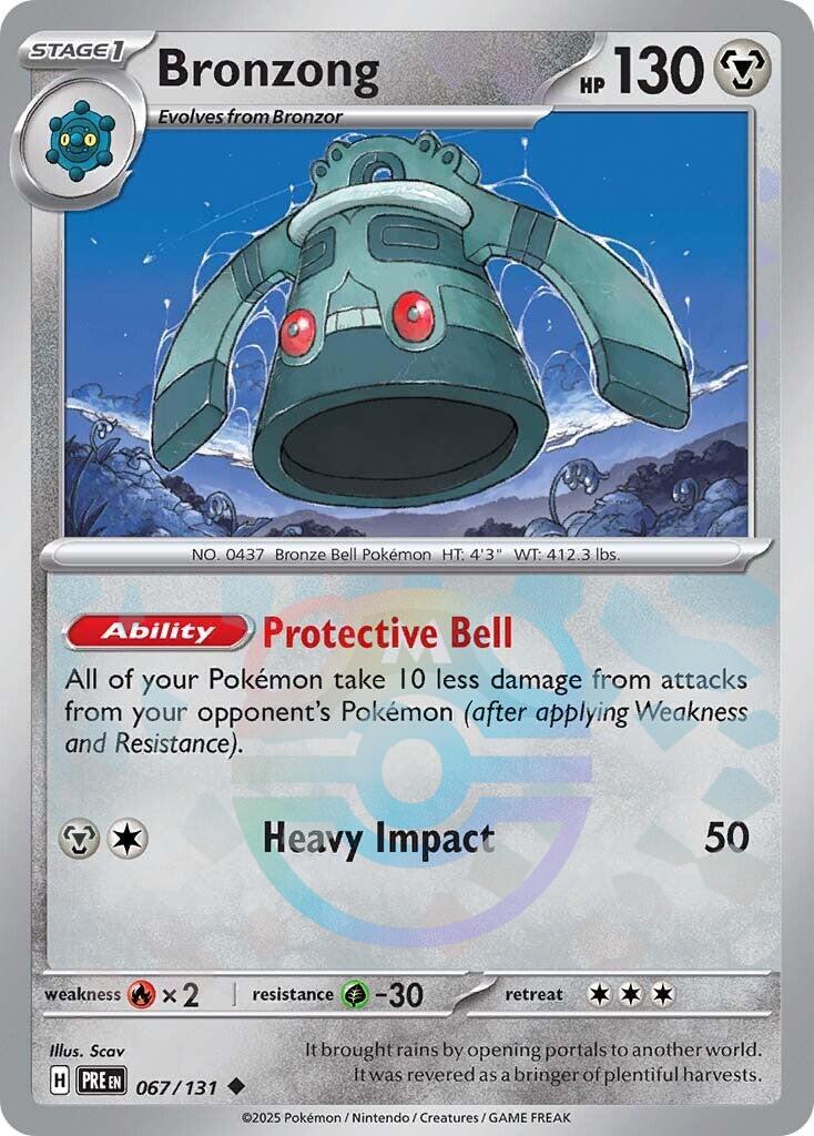 Bronzong (067/131) (Master Ball Pattern) [Scarlet & Violet: Prismatic Evolutions] | Exor Games Bridgewater