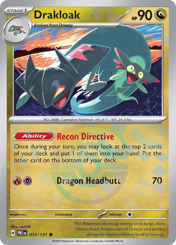 Drakloak (072/131) (Master Ball Pattern) [Scarlet & Violet: Prismatic Evolutions] | Exor Games Bridgewater