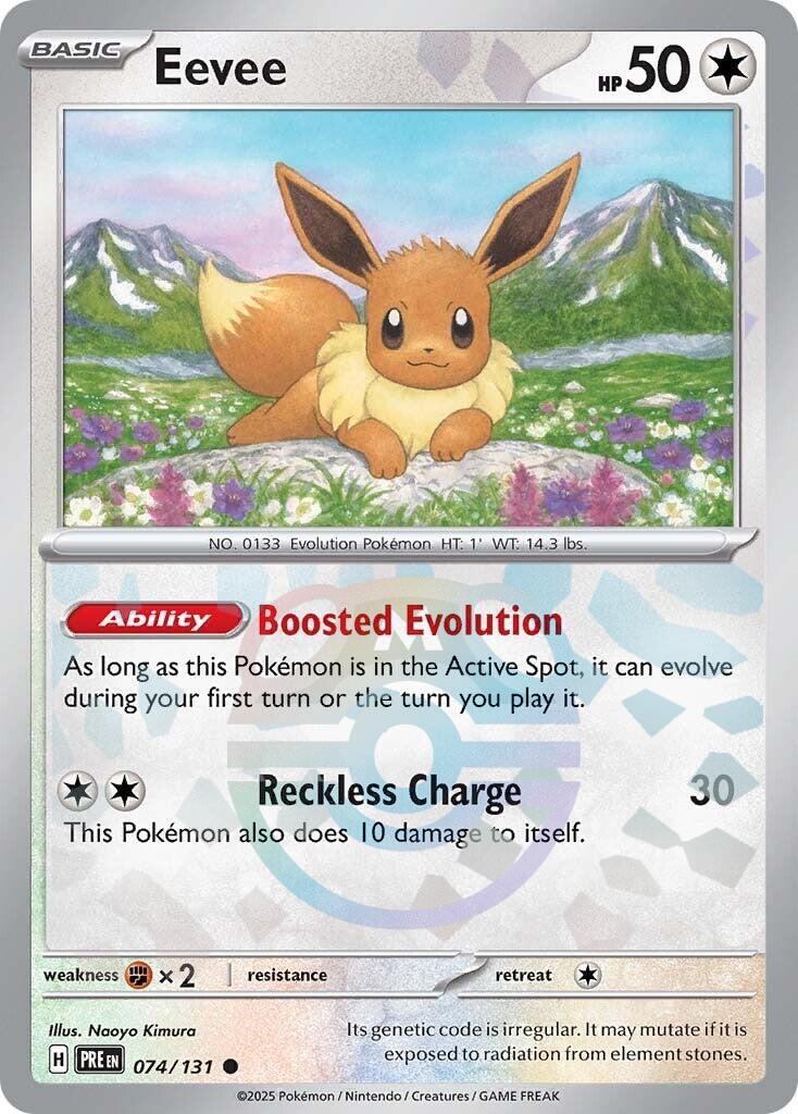 Eevee (074/131) (Master Ball Pattern) [Scarlet & Violet: Prismatic Evolutions] | Exor Games Bridgewater